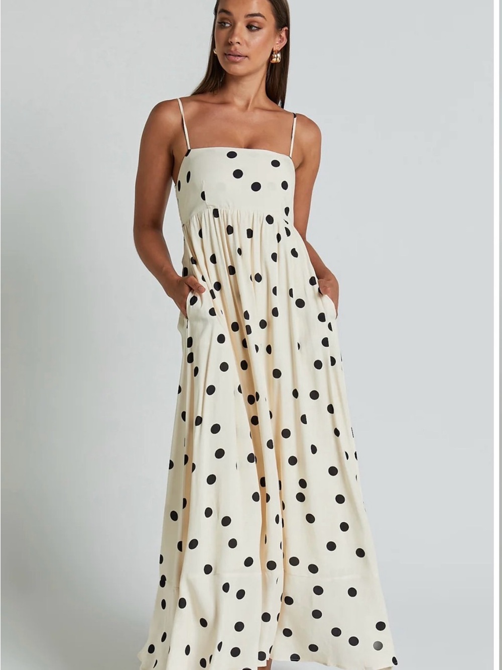 Showpo MIRIAM MIDI LINEN BLEND DRESS
